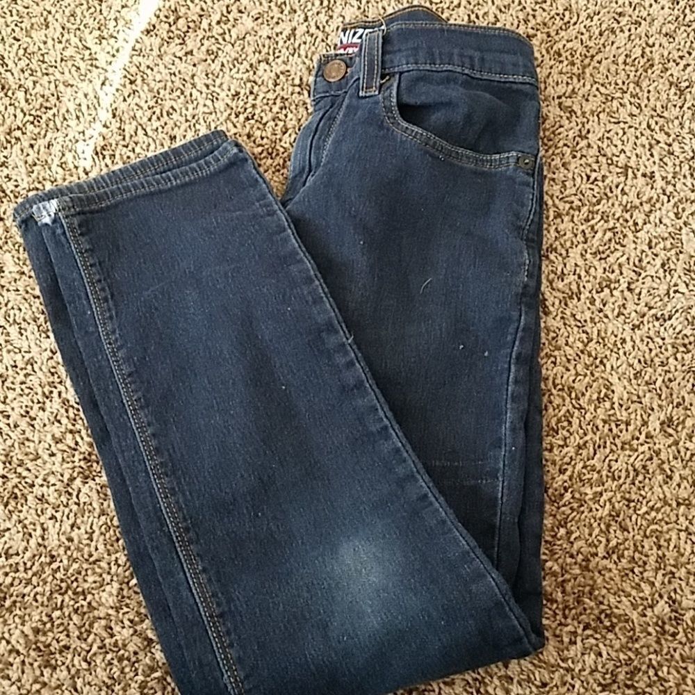 Leviβs Denizen Girls Dark Blue Skinny Jeans Size 12 Regular Stretch Denim